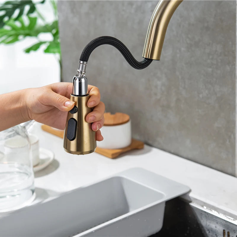 Smart Touch Sink Faucets Stainless Steel Pull Out