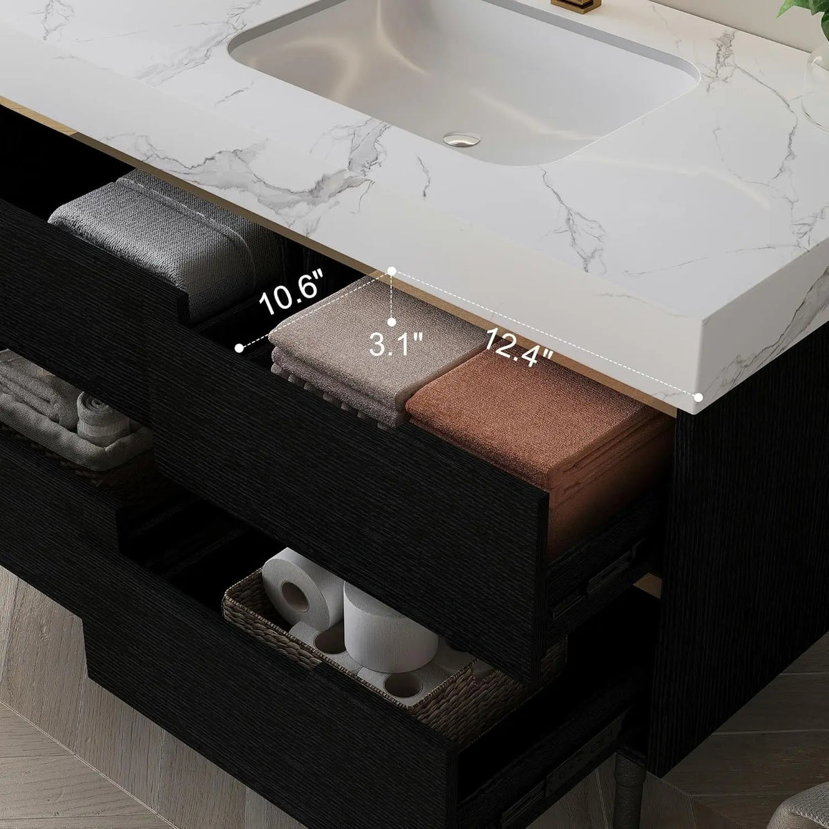 36 Modern Bathroom Vanity Ceramic Sink Sintered Stone