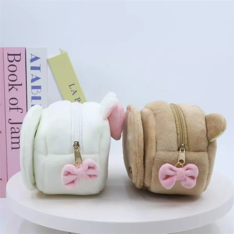 Rilakkuma Korilakkuma Bow Plush Makeup Bag Mirror Storage