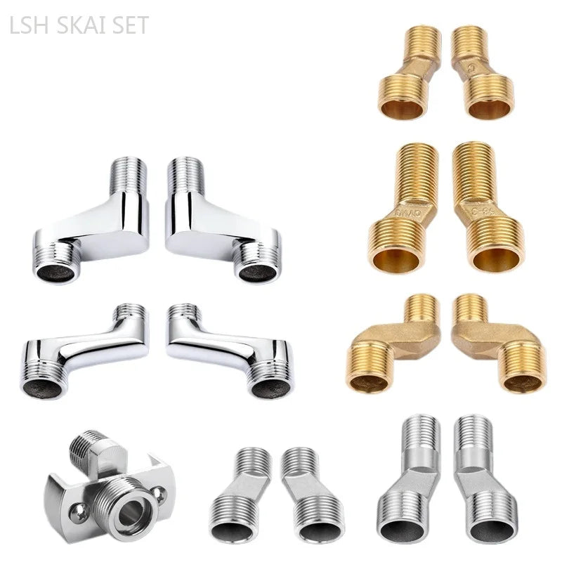 2pcs Solid Brass Wall Mounted Replacement Angle Valve