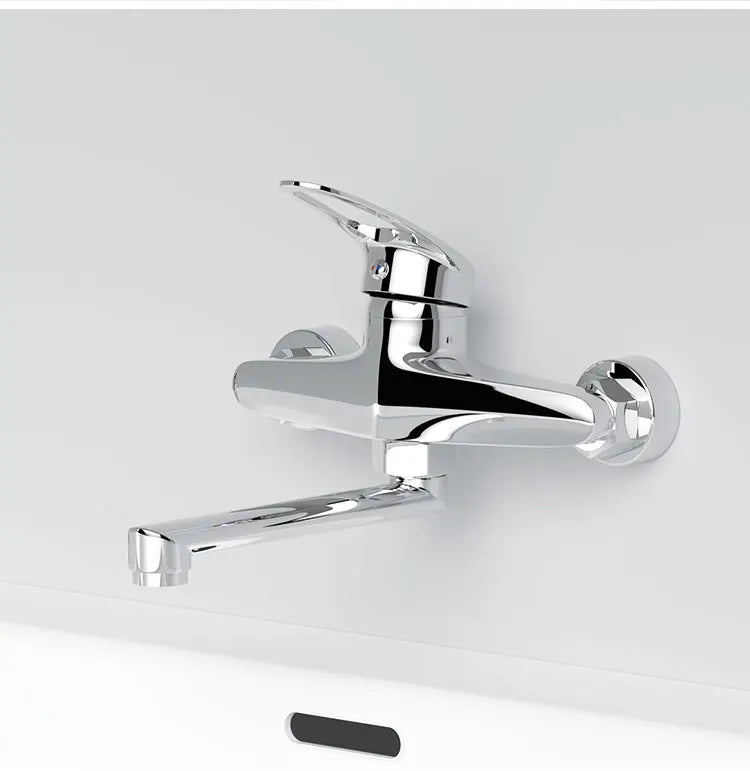 Faucet Mixers Wall Mounted Handle Mixer Tap Sink