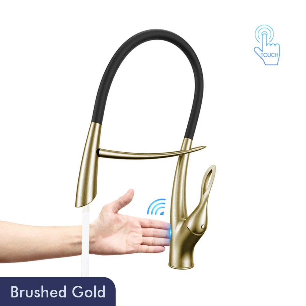 Pull Out Sensor Faucet Handle Digital Display Pull