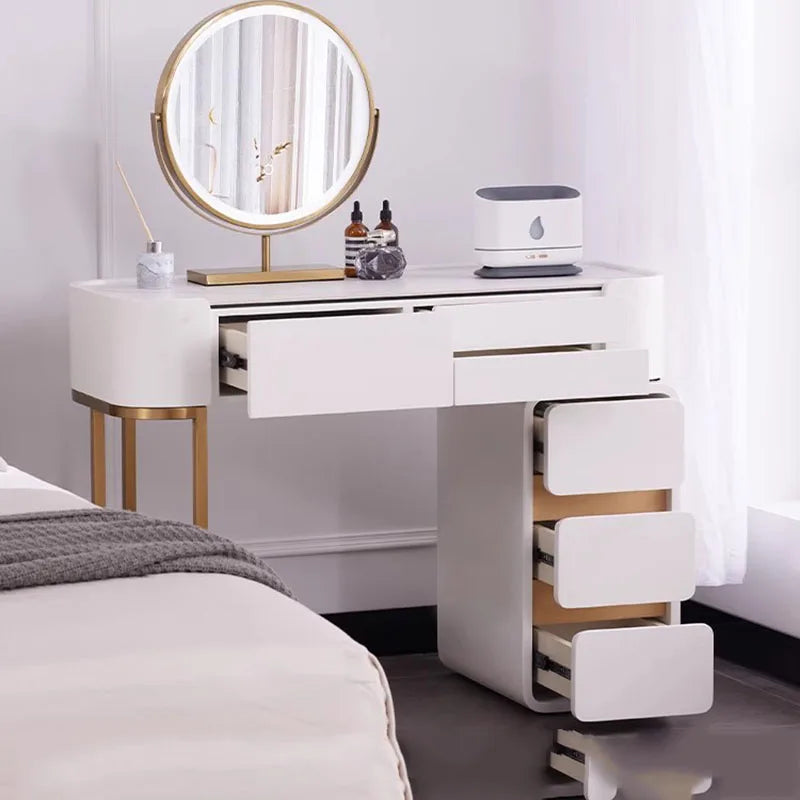 White Modern Vanity Table Living Room Makeup Vanity