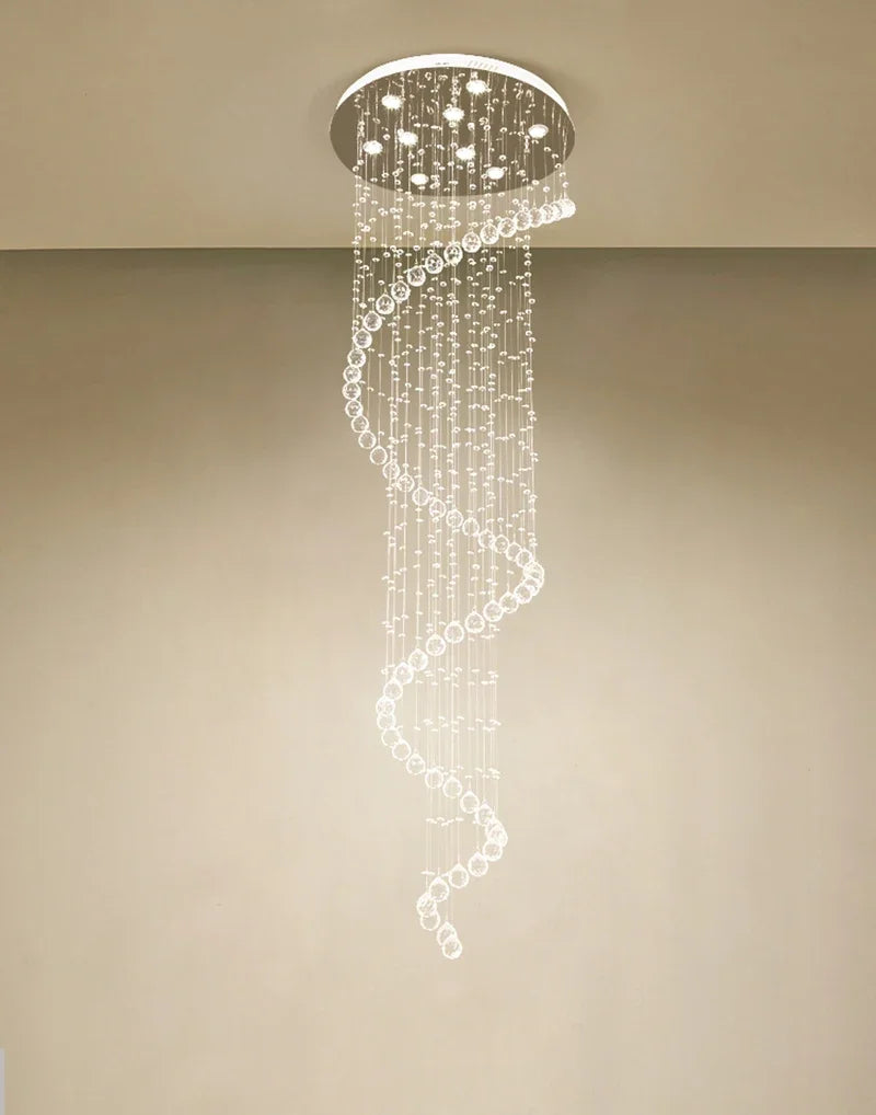 Modern Led Ceiling Chandeliers Light Fixture Staircase Luxury