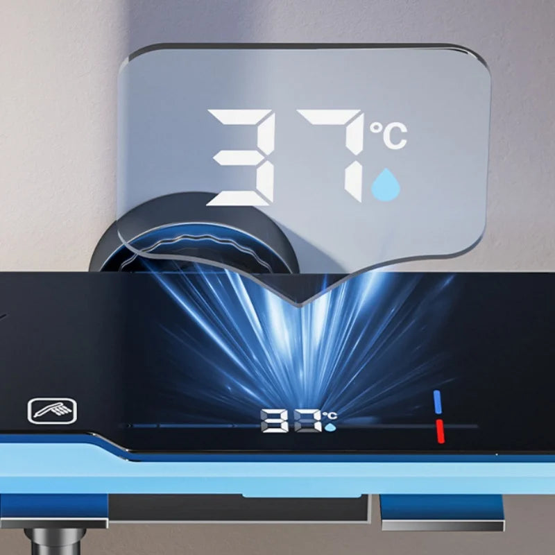 Bathroom Shower Led Temperature Display Piano Keys Bath