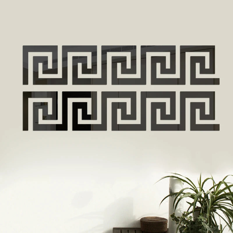 5/10cm Acrylic Wall Mirror Sticker Adhesive Living Room