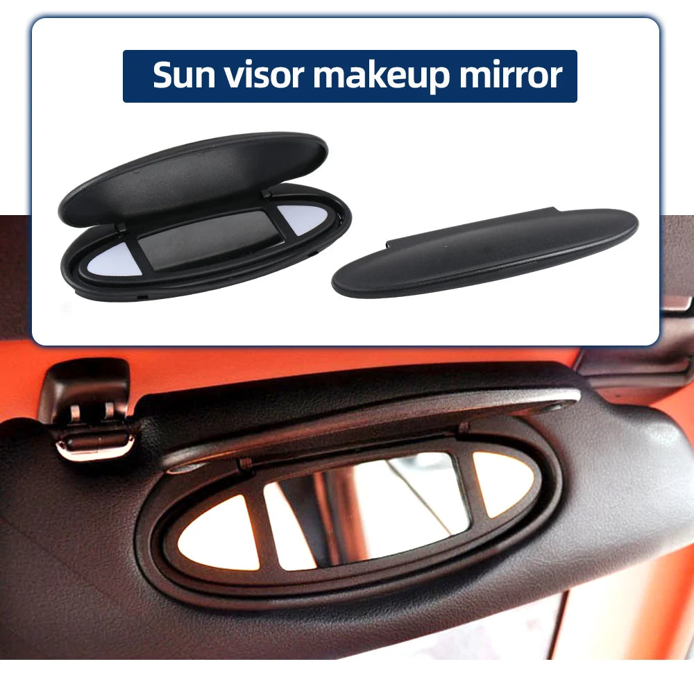 99773103115a12 Black Interior Sun Visor Makeup Mirror Replacement