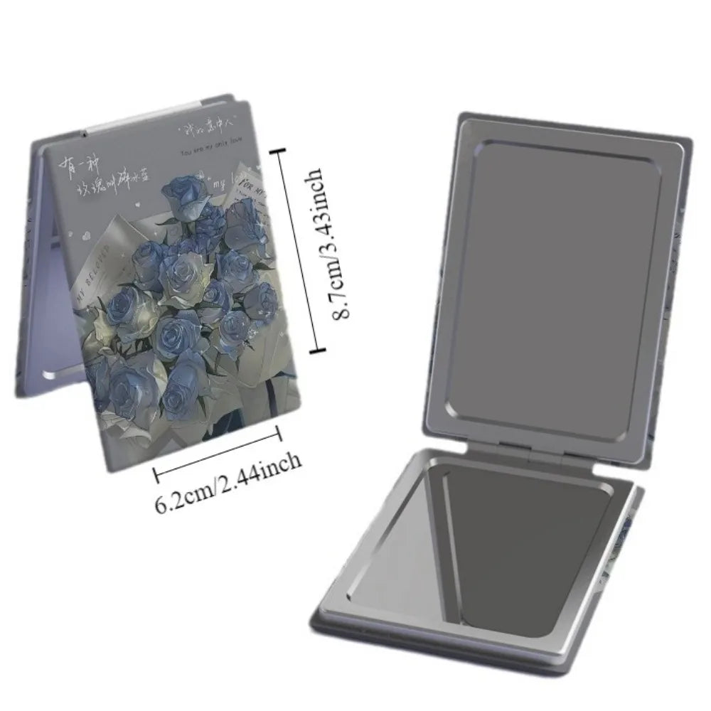 Pu Folding Makeup Mirror Foldable High Definition Foldable