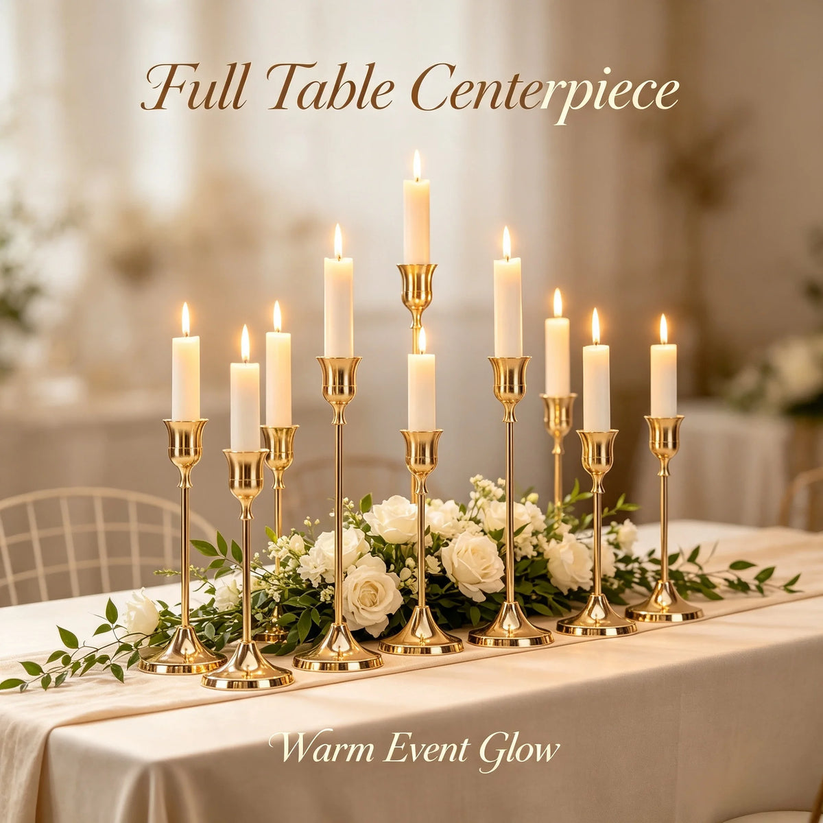 Wedding Decor Slim Stem Candle Holder Of Classic