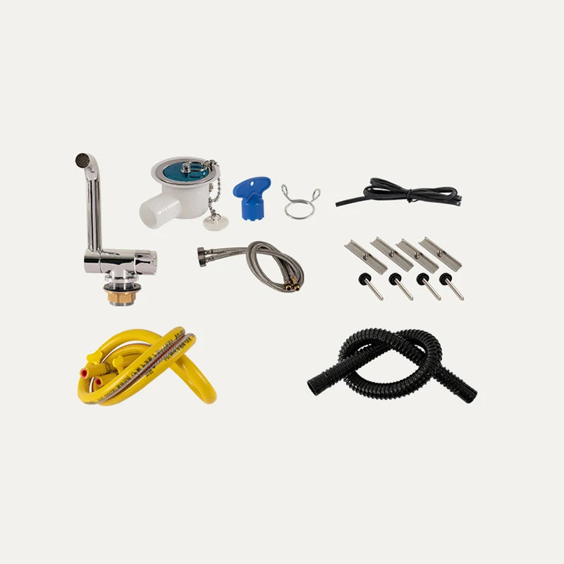 Rv Sink One Burner Gas Stove /Cold Faucet