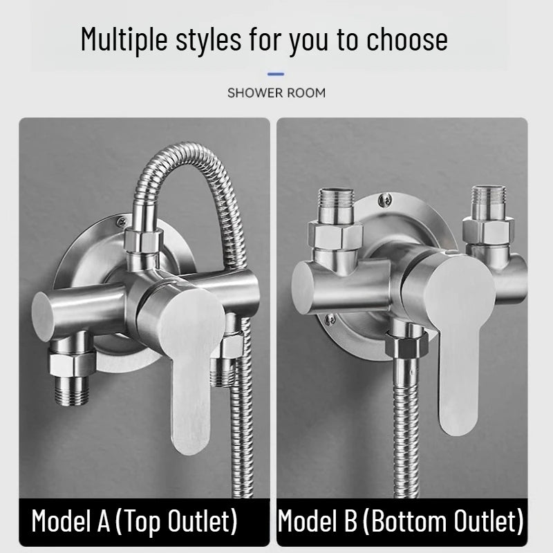 304 Stainless Steel Wall Mounted Cold Shower Mixer