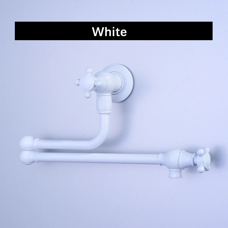 Awolf Solid Brass Pot Filler Brushed Grey Folding