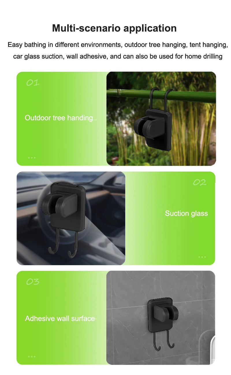 Camping Shower Equipment 6000mah Rechargeable Led Display Screen