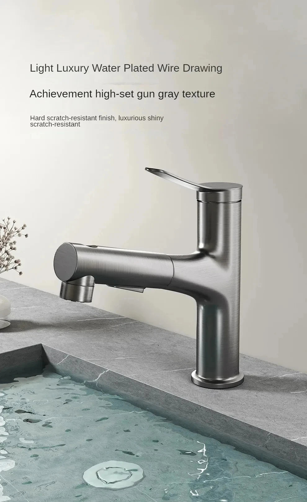 Bathroom Sink Gargle Faucet Pull-Out Faucet Cold Water