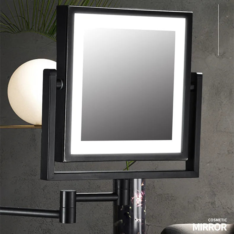 Magnifying Bathroom Mirror Hunnise Quality Brass Gold Hotel
