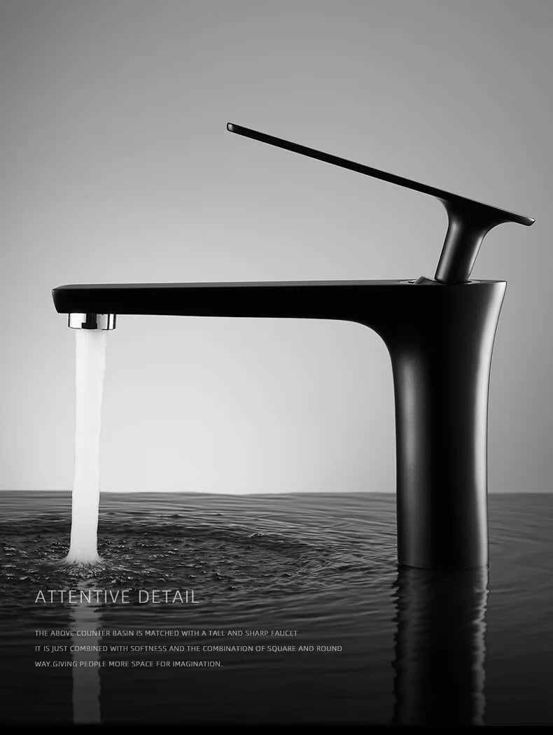 All Copper Black Gold Basin Faucet Sink Faucet