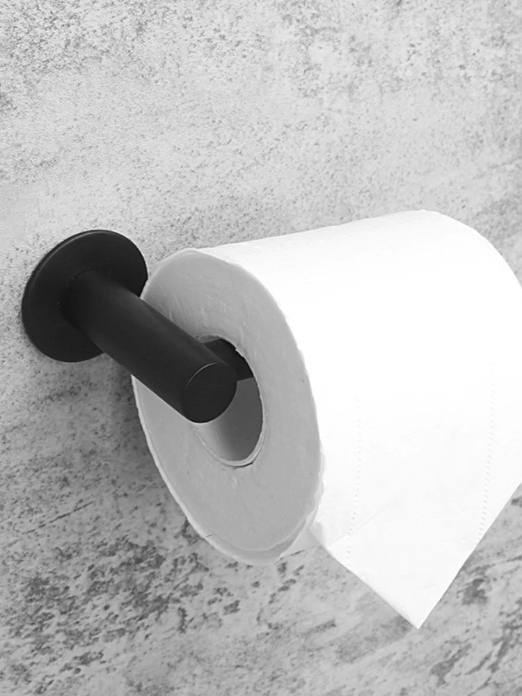 304 Stainless Steel Bathroom Matte Black Toilet Paper