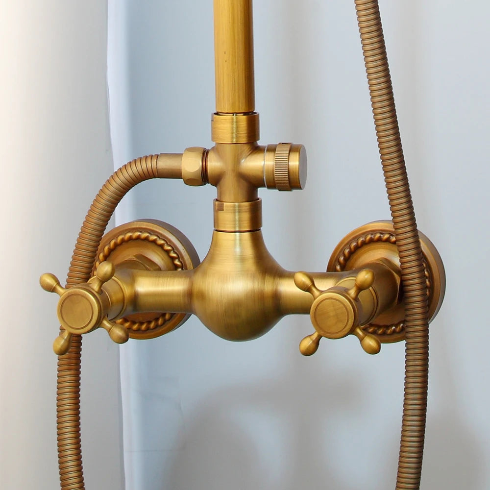 Kemaidi Brass Antique Wall Mount Shower Faucet Handle