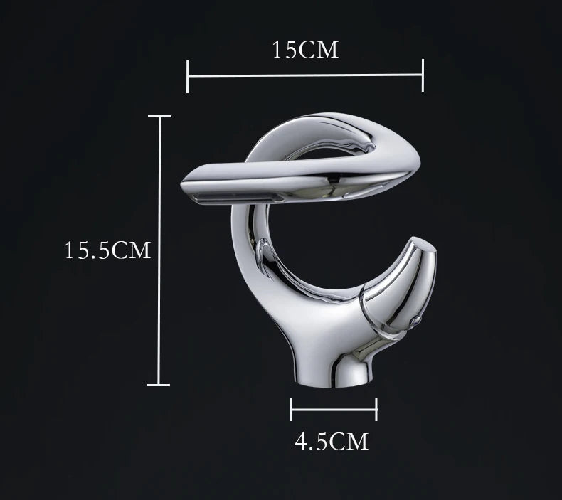 Design Basin Faucet Brass Bathroom Basin Waterfall Cold