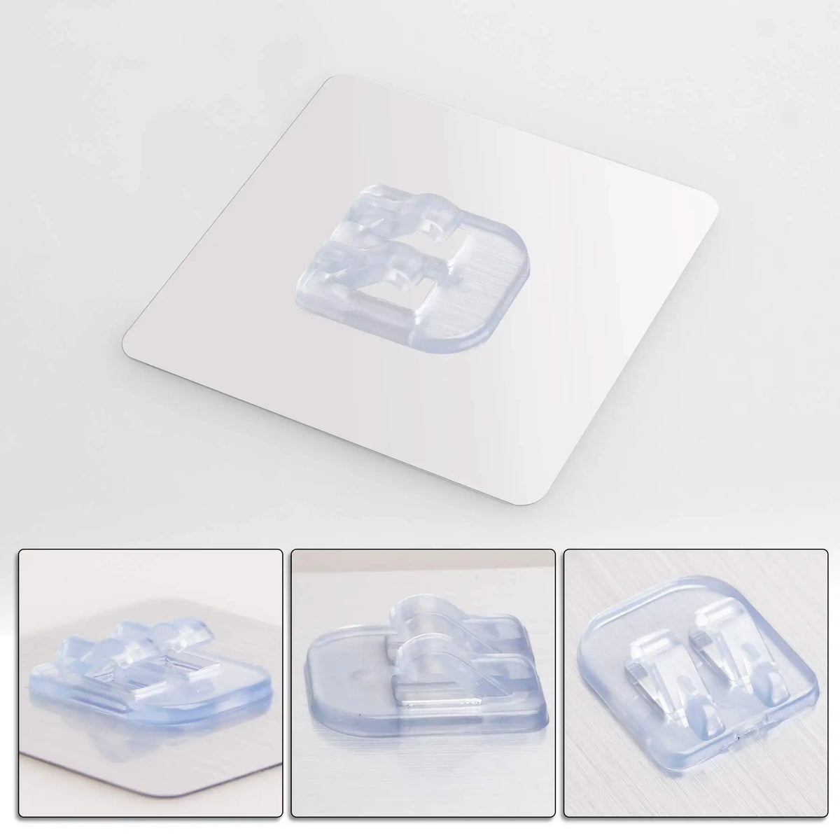 1/10pcs Corner Shower Caddy Adhesive Sticker Hook Mount