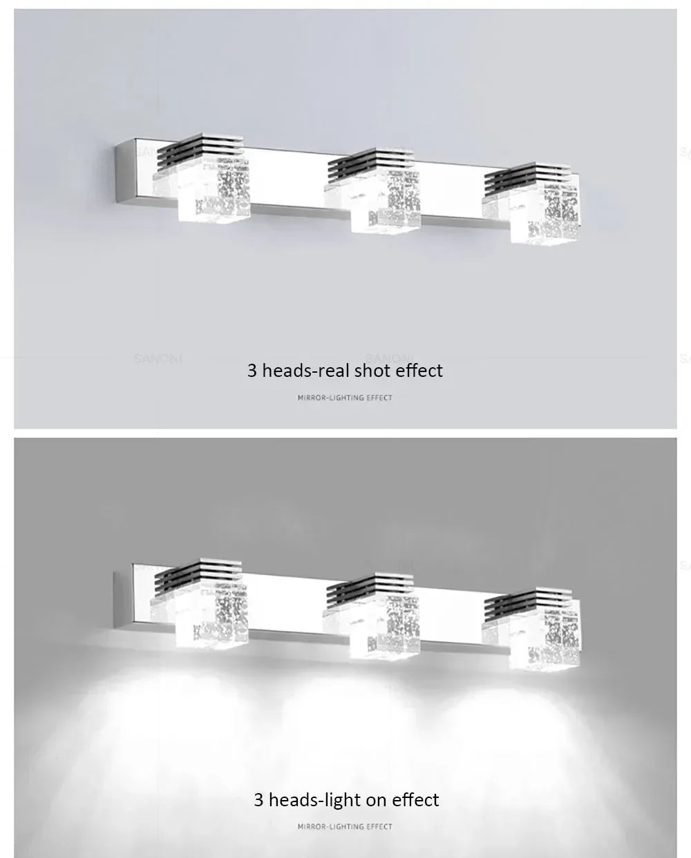Modern Led Wall Lamp Crystal Sconce Living Dining