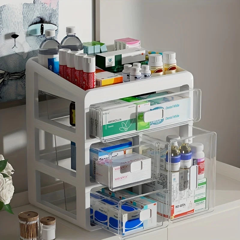 Medicine Cabinet Medicine Manager Drawer Type Large-Capacity