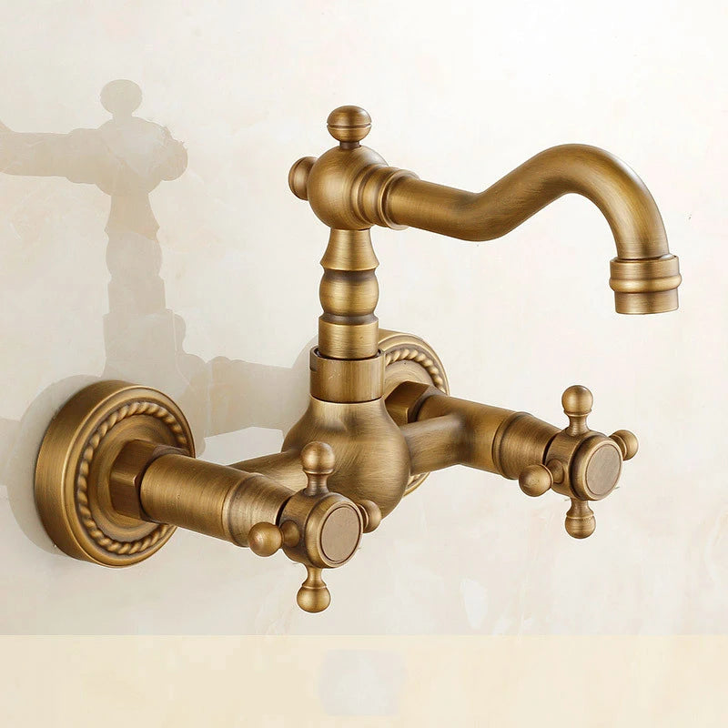 Bathroom Basin Faucet Wall Mounted 360 Degree Rotate