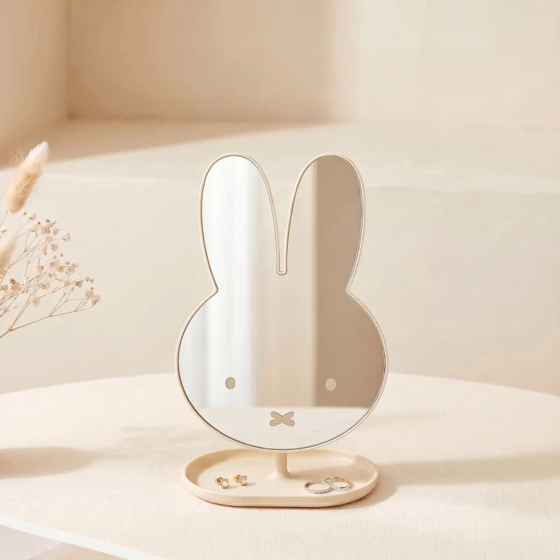 Kawaii Miffy Rabbit Shaped Makeup Mirror 360 Rotating