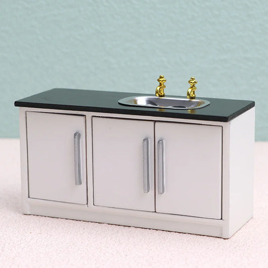1/12 Scale Mini Dollhouse Furniture Miniature Bathroom Sink