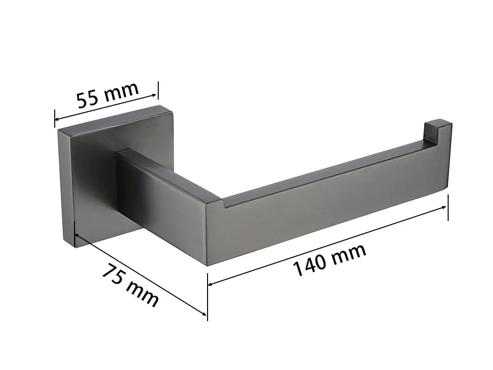 Gunmetal Stainless Steel Bathroom Accessorie Hardware Towel Rack