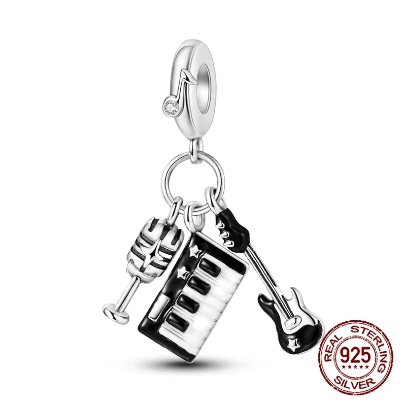 925 Sterling Silver Red Medicine Cabinet Pendant Charms