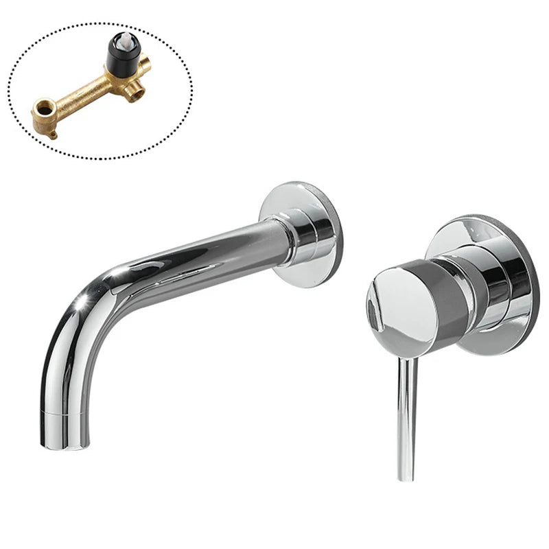 Basin Sink Faucet Bathroom Mixer Tap Wall Faucet