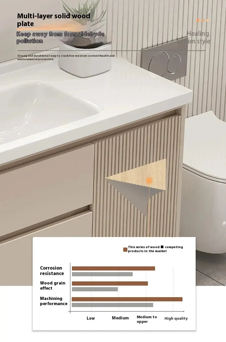 Modern Basin Bathroom Cabinet Combination Sink Minimalist