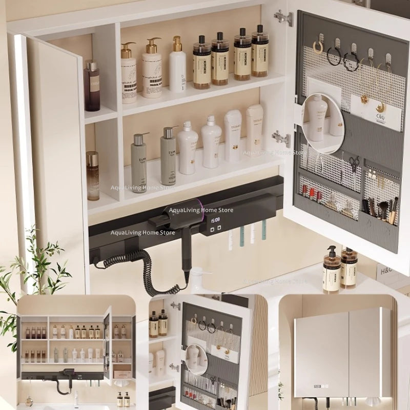Modern Smart Bathroom Mirror Cabinet Wall-Mounted Vanity Mirror