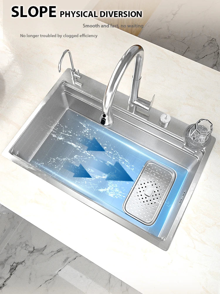 Silver Sink 304 Stainless Steel Large Slot Undermount