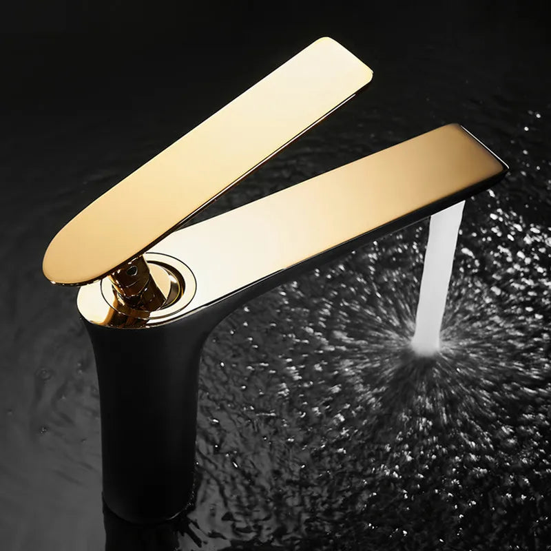 All Copper Black Gold Basin Faucet Sink Faucet
