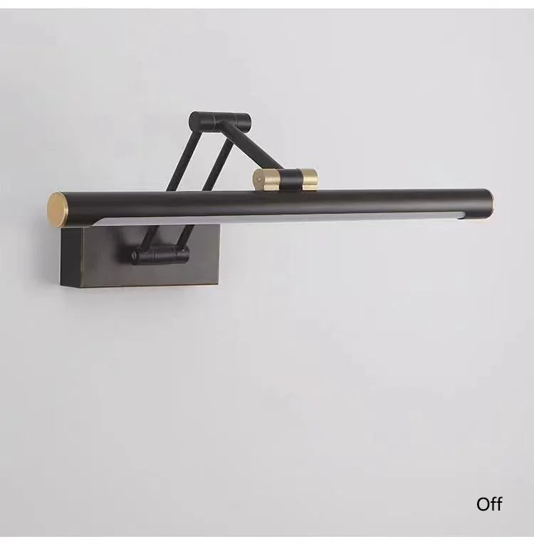 Led Bathroom Vanity Light Adjustable Swing Arm Mirror