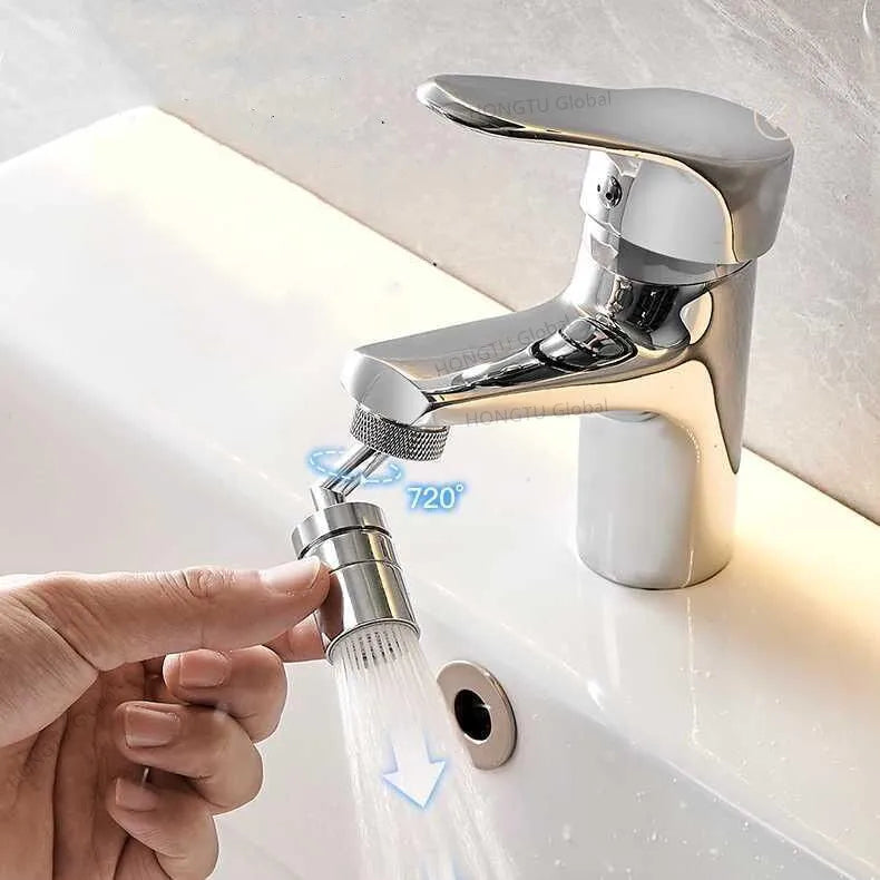 360 Rotary Faucet Spray Head Filter Washbasin Splash