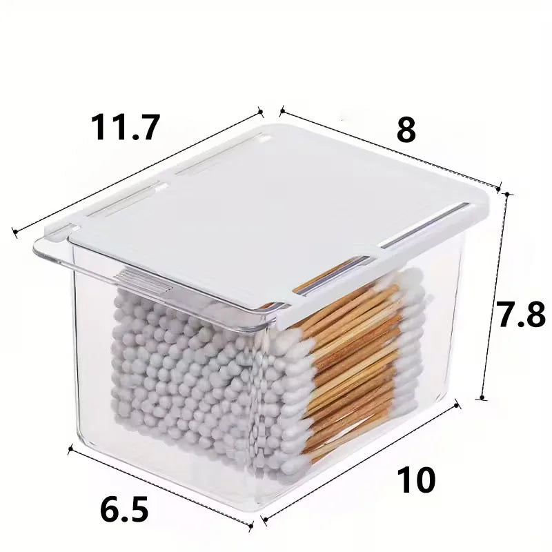 Transparent Bathroom Cotton Stick Makeup Cotton Bathroom Pull-Out