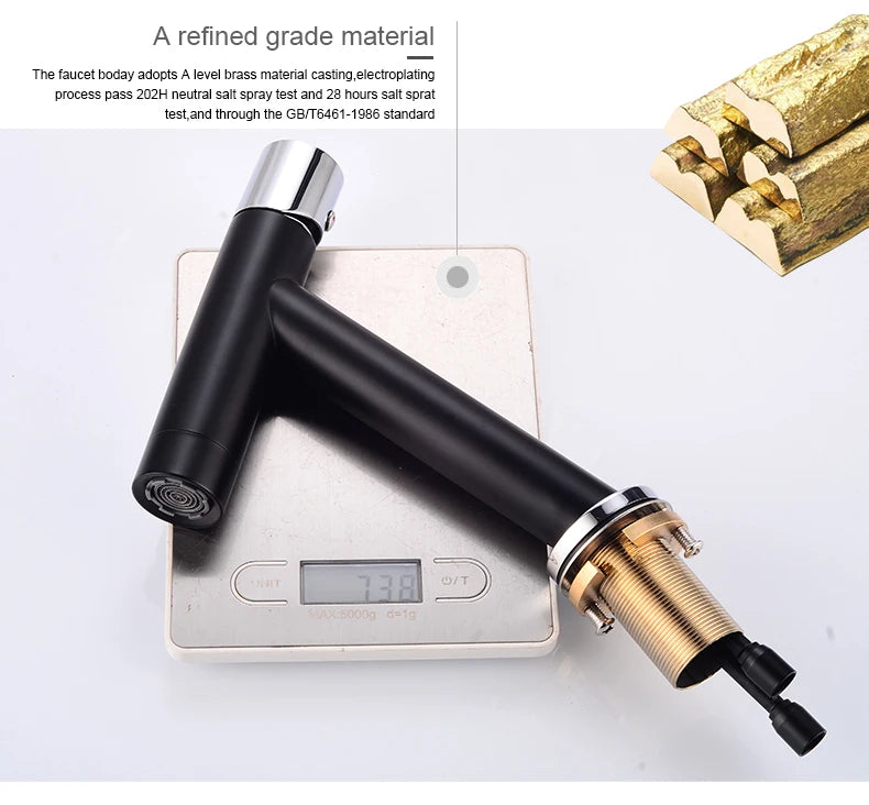 Bakala Black Bathroom Sink Faucet Water Faucet Gourmet