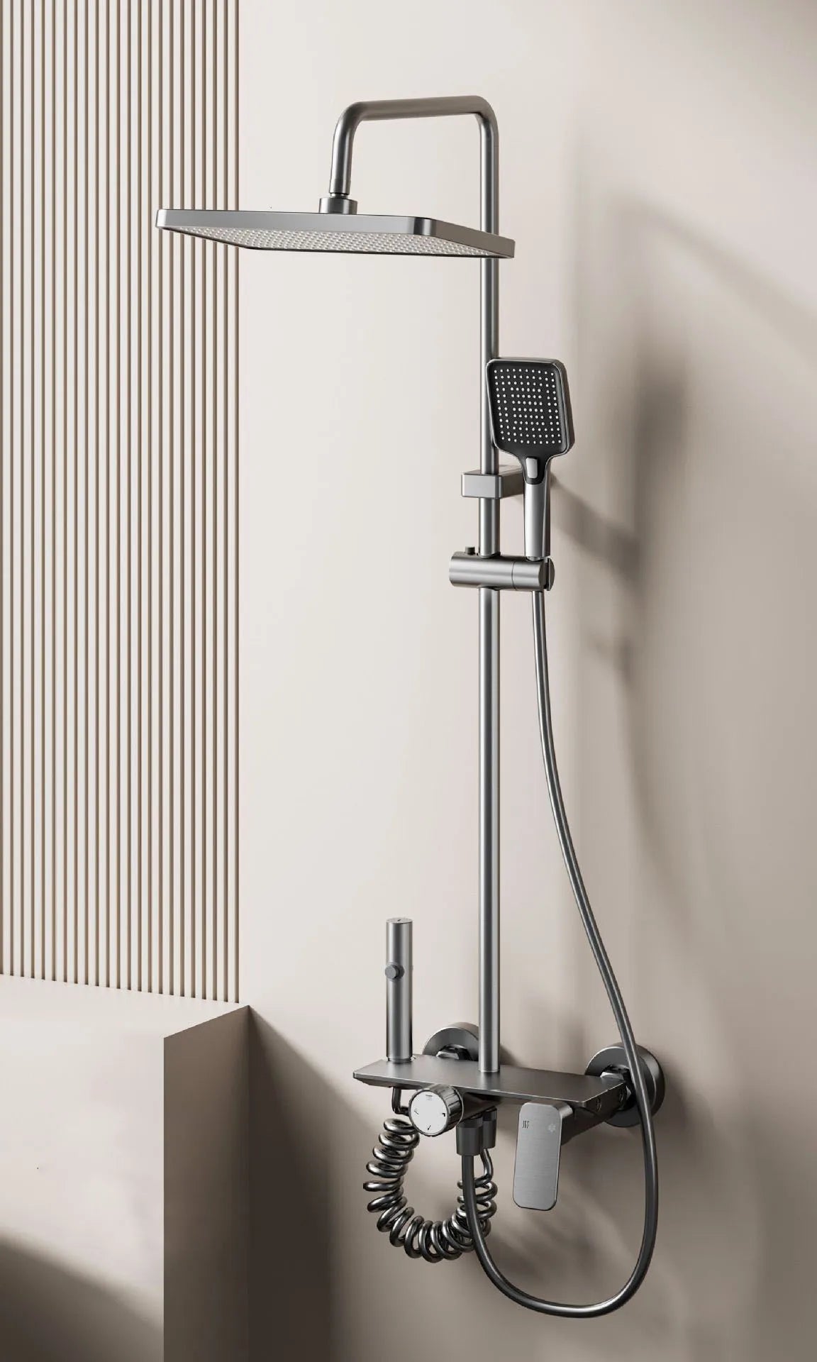 Bathroom Shower System Rotary Knob Cold Water Pressurize