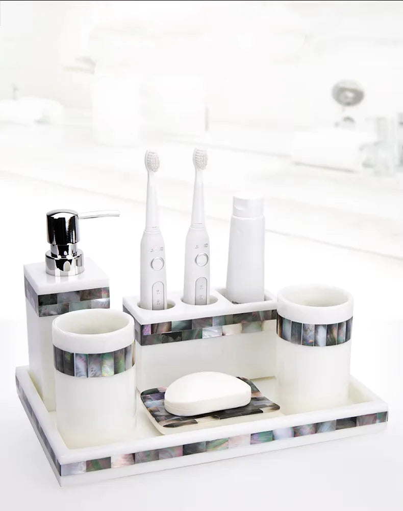 Natural Color Resin Toothbrush Bathroom Toilet Cup