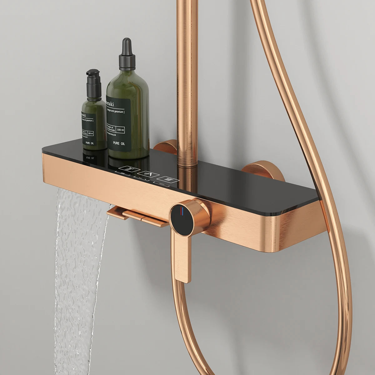 Cold Waterfall Piano Bathroom Shower 12 Inch Rain