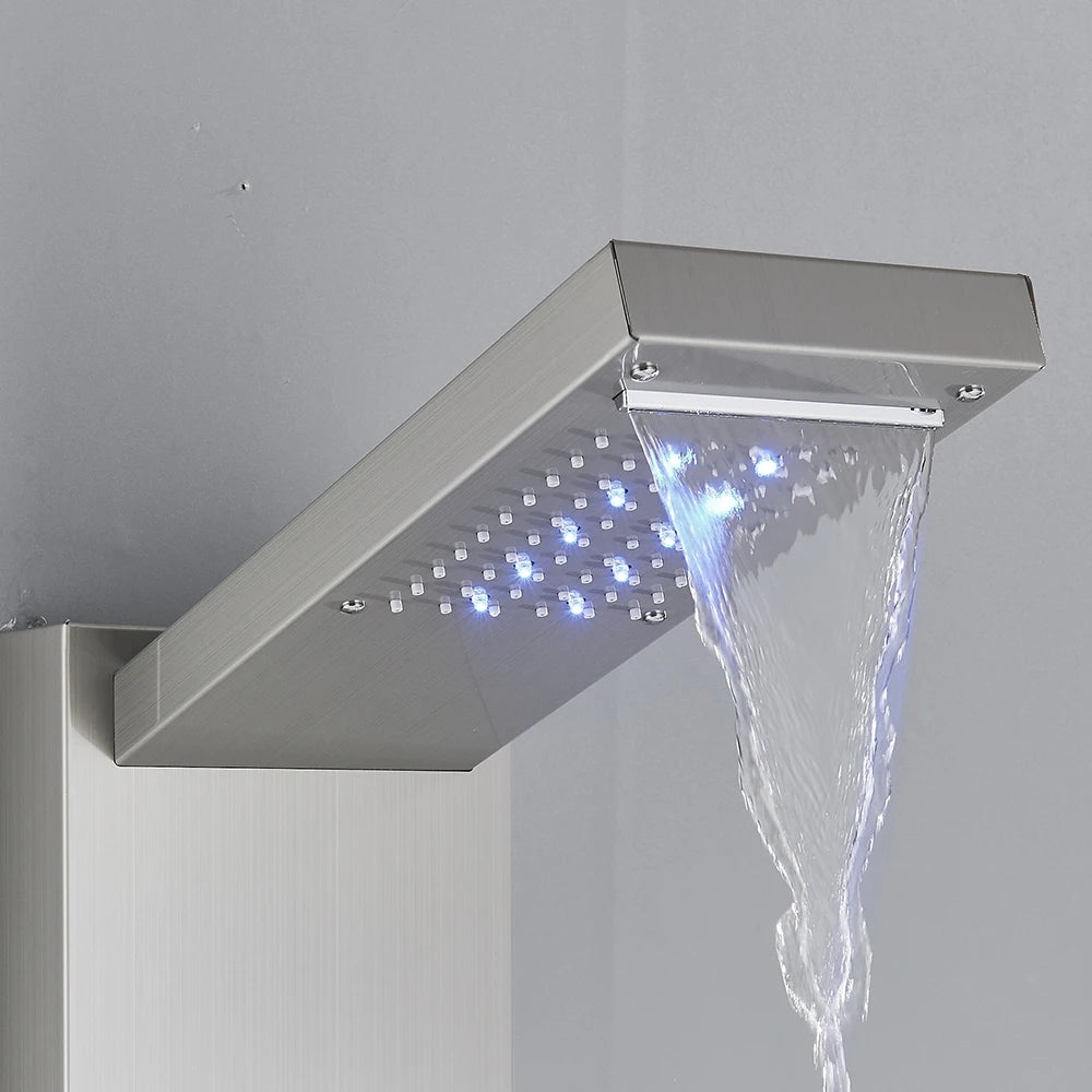 Shower Panel Tower System Rain Waterfall Shower Column