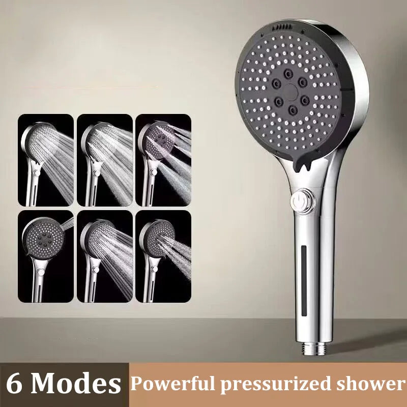 Booster Modes Shower Head Adjustable Filter Dechlorination