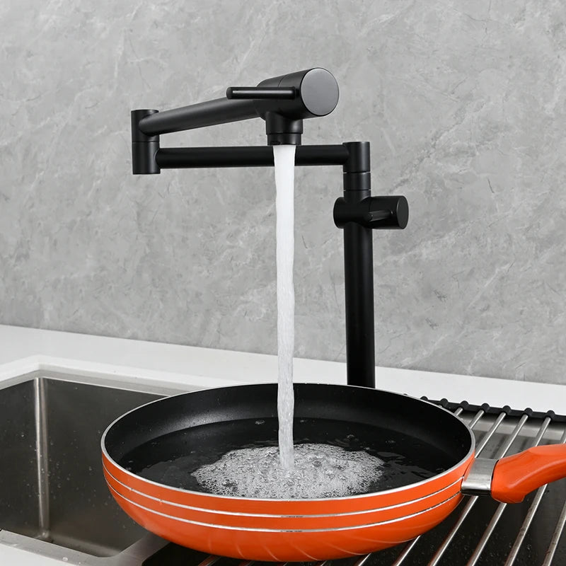 Ciencia Brass Pot Filler Faucet Wall Mount Sink