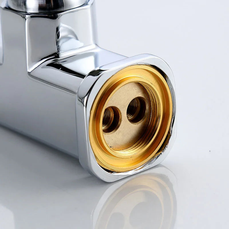 360 Rotation Bathroom Basin Faucet Silver Faucet Brass