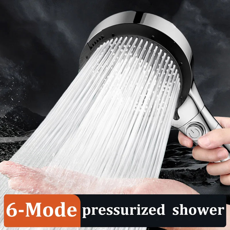 Booster Modes Shower Head Adjustable Filter Dechlorination