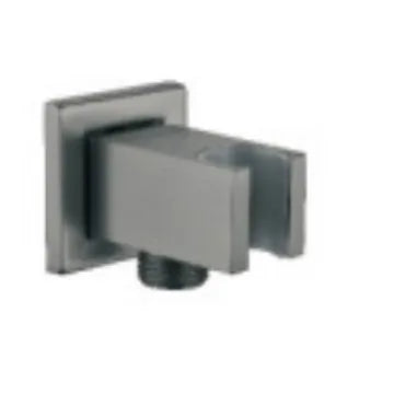 Wall-Mounted Shower Base Chrome Black Gold Square Hand-Held