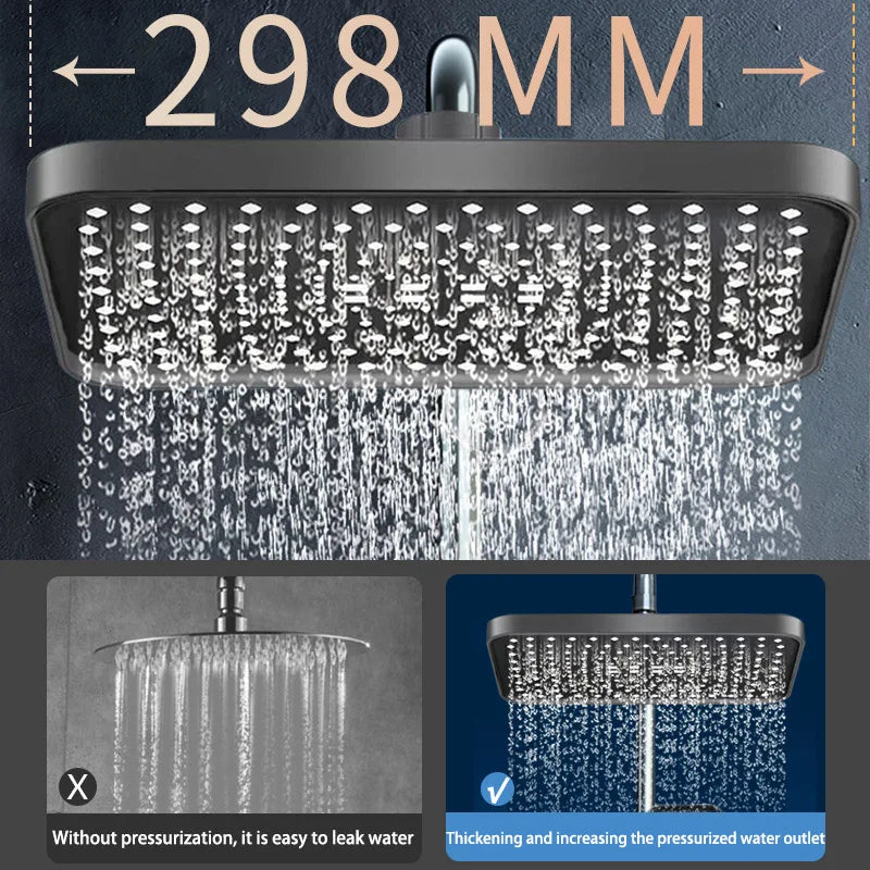 Large Panel Pressurized Top Spray Shower Booster Shower